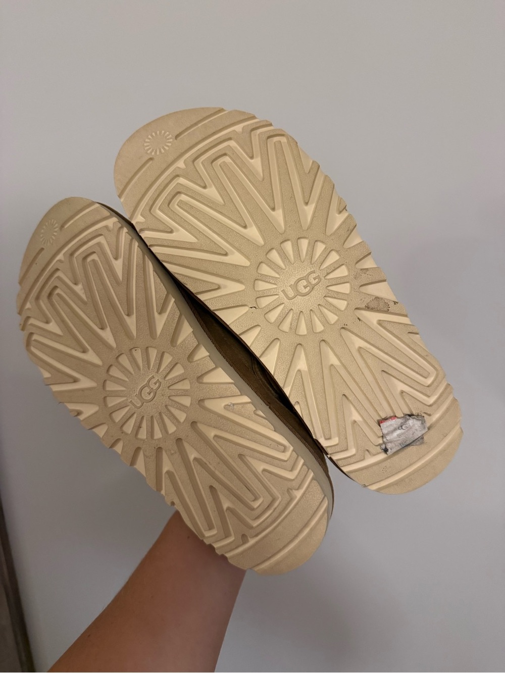 UGG Tan Suede Slip-On Clog Mules - Picture 3 of 3